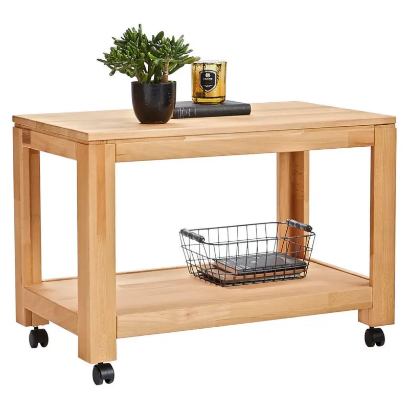 Beistelltisch in Holz 80/45,5/55,5 cm