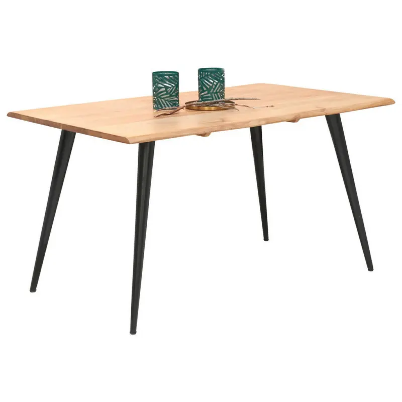 Esstisch in Holz, Metall 140/90/76 cm