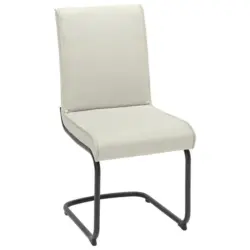 Schwingstuhl in Stahl Echtleder pigmentiert