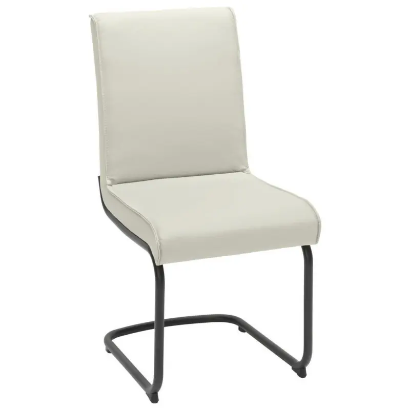 Schwingstuhl in Stahl Echtleder pigmentiert