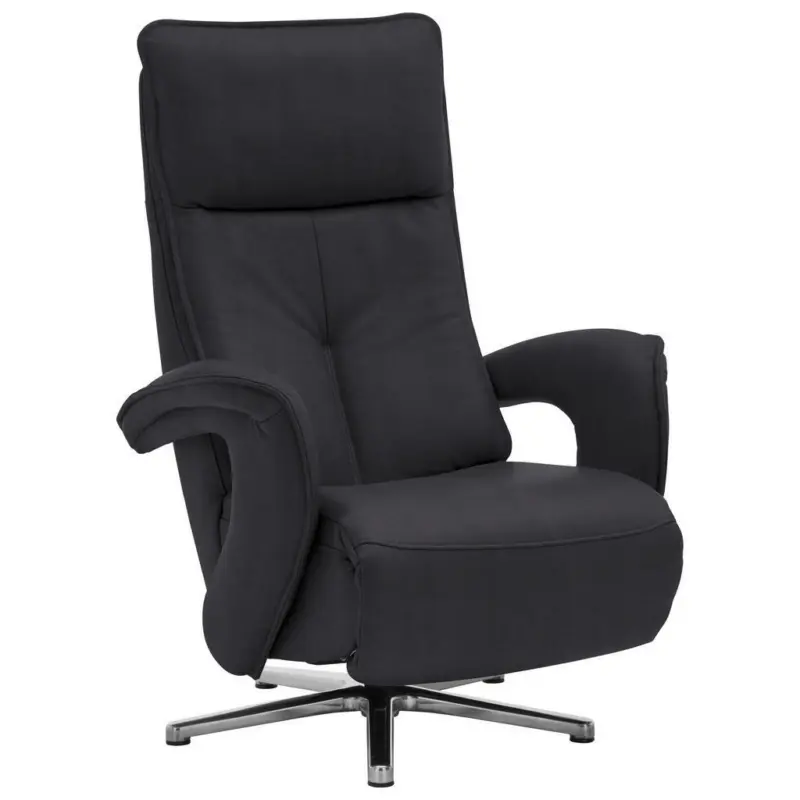 Relaxsessel in Leder Schwarz