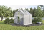Hornbach Gewächshaus Vitavia Planet 3800 Hohlkammerplatten 6 mm 195 x 195 cm alublank