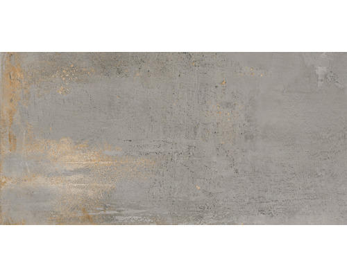 Feinsteinzeug Terrassenplatte Metallic Steel Black 60x120x2cm