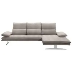 Ecksofa in Hellbraun