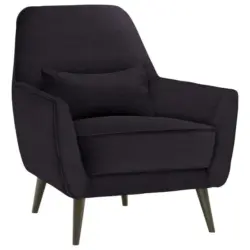 Sessel in Mikrofaser Dunkelgrau