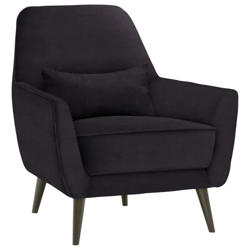 Sessel in Mikrofaser Dunkelgrau