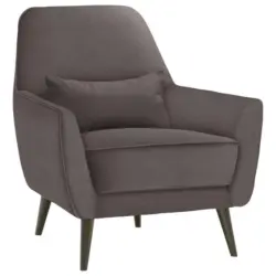 Sessel in Mikrofaser Hellgrau