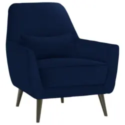 Sessel in Mikrofaser Blau