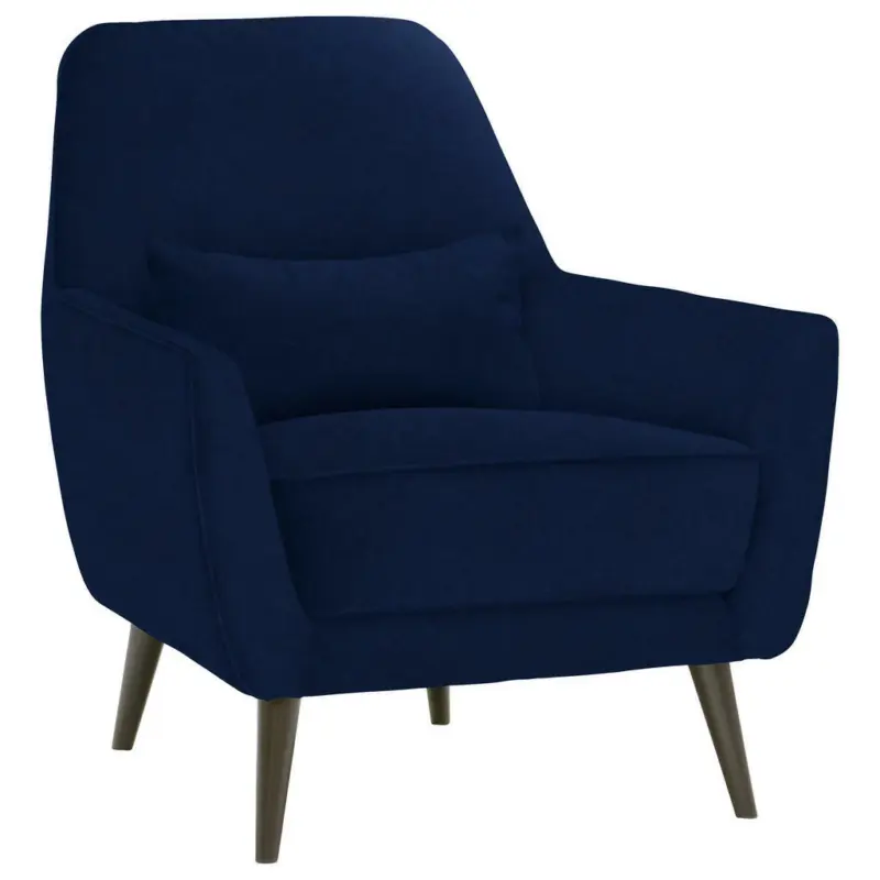 Sessel in Mikrofaser Blau