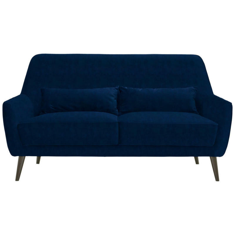 Dreisitzer-Sofa in Mikrofaser Blau