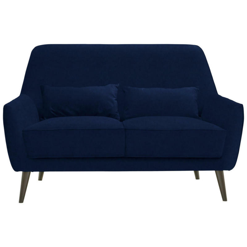 Zweisitzer-Sofa in Mikrofaser Blau