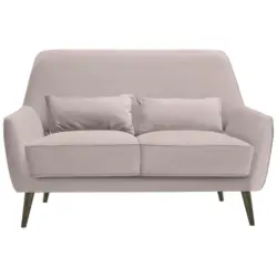 Zweisitzer-Sofa in Mikrofaser Naturfarben