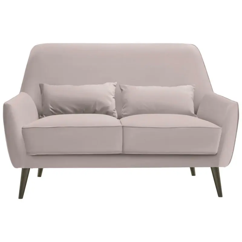 Zweisitzer-Sofa in Mikrofaser Naturfarben