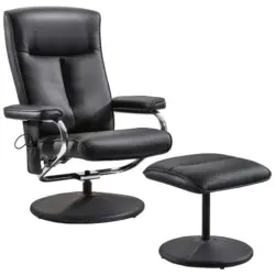 Relaxsesselset in Metall, Textil Schwarz