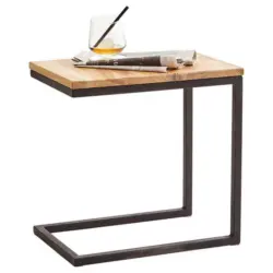 Beistelltisch in Holz, Metall 30/45/45 cm