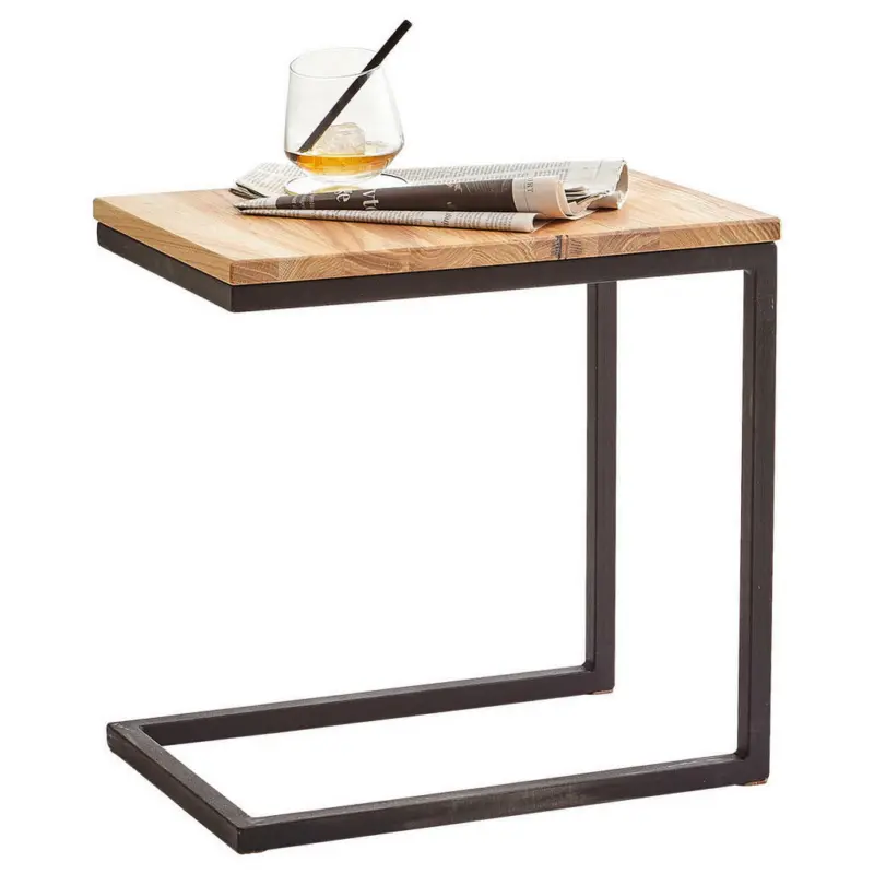 Beistelltisch in Holz, Metall 30/45/45 cm