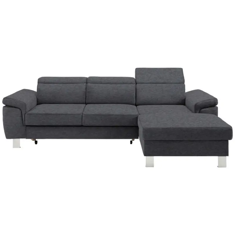 Ecksofa in Webstoff Grau