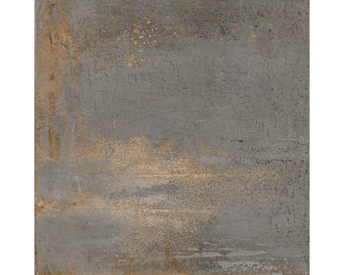 Feinsteinzeug Bodenfliese Metallic Steel 60,0x60,0 cm schwarz matt rektifiziert