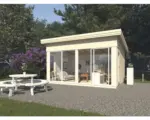 Hornbach Gartenhaus Palmako Annabel inkl. Fußboden Fenster 452 x 330 cm