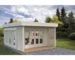Hornbach Gartenhaus Palmako Caroline 44 mm inkl. Fußboden 390 x 390 cm tauchimprägniert