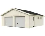 Hornbach Doppelgarage Palmako Andre 44,7 m² mit Sektionaltor 665 x 739 cm natur