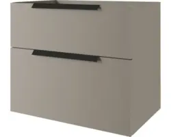 Waschbeckenunterschrank Baden Haus Urban 62x74x46 cm ohne Waschbecken grau matt