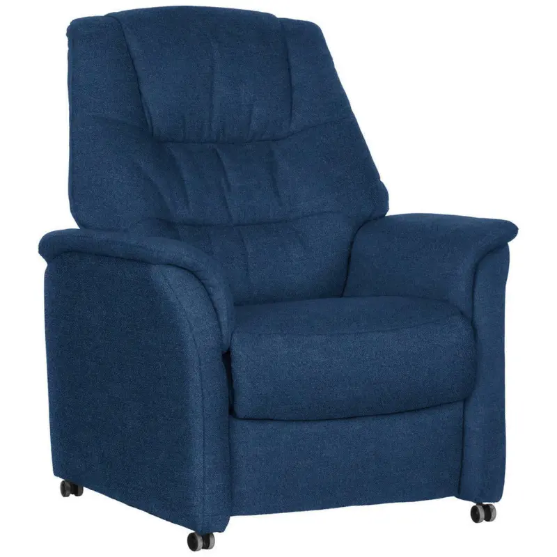 Fernsehsessel in Flachgewebe Blau