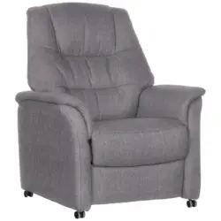 Fernsehsessel in Flachgewebe Dunkelgrau