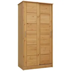 Schiebetürenschrank in Kieferfarben