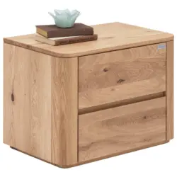 Nachtkästchen in massiv Wildeiche Eichefarben