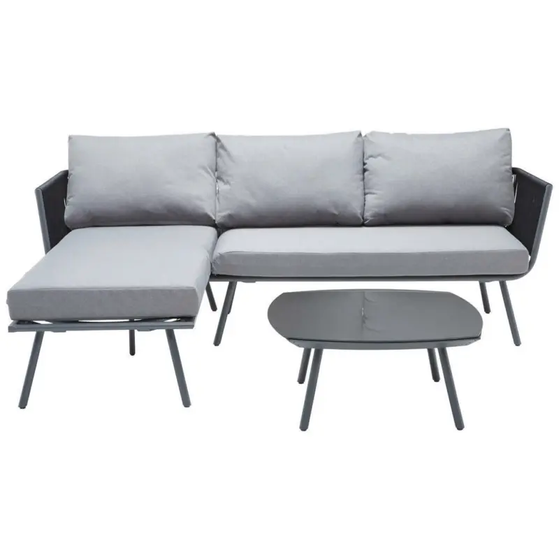 Loungegarnitur 7-teilig 134/213 cm