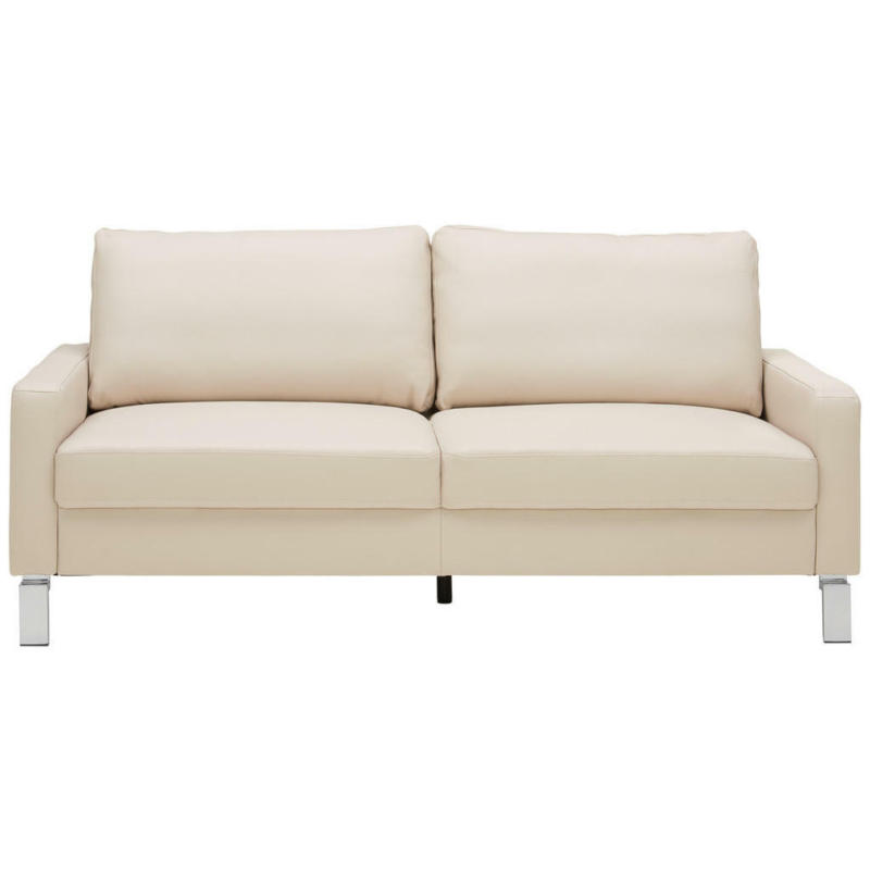 Zweisitzer-Sofa in Echtleder Beige