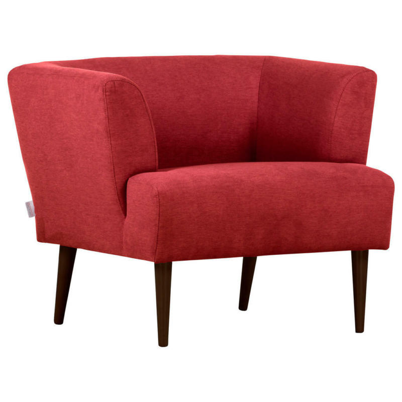 Sessel in Samt Rot