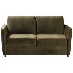 Schlafsofa in Mikrofaser Grün