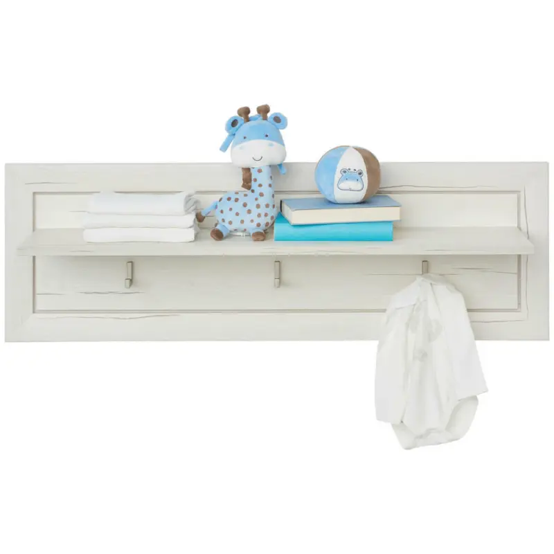 Wandboard in 106,2/33,5/21,6 cm Grau, Weiß