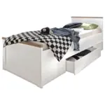 XXXLutz Lauterach - Ihr M&ouml;belhaus bei Bregenz Stauraumbett 90/200 cm in Wei&szlig;, Tr&uuml;ffeleichefarben