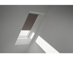 VELUX Verdunkelungsrollo uni nougat manuell Rahmen weiß DKL P06 4574SWL