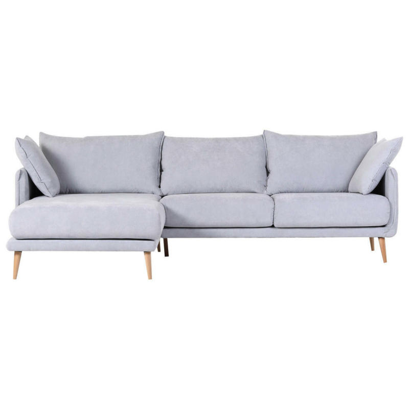 Ecksofa in Mikrofaser Hellblau