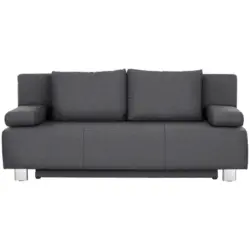 Schlafsofa in Flachgewebe Grau