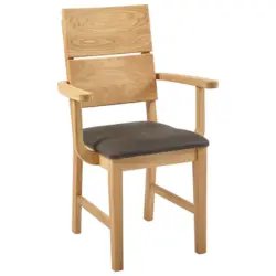 Armlehnstuhl in Lederlook