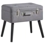 XXXLutz Lauterach - Ihr Möbelhaus bei Bregenz Hocker in Holz, Textil, Holzwerkstoff Anthrazit, Schwarz