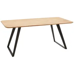 Esstisch in Holz, Metall 200/100/76 cm