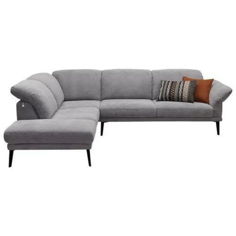 Ecksofa in Webstoff Grau