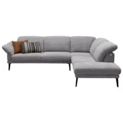 Ecksofa in Webstoff Grau