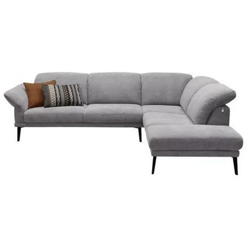 Ecksofa in Webstoff Grau