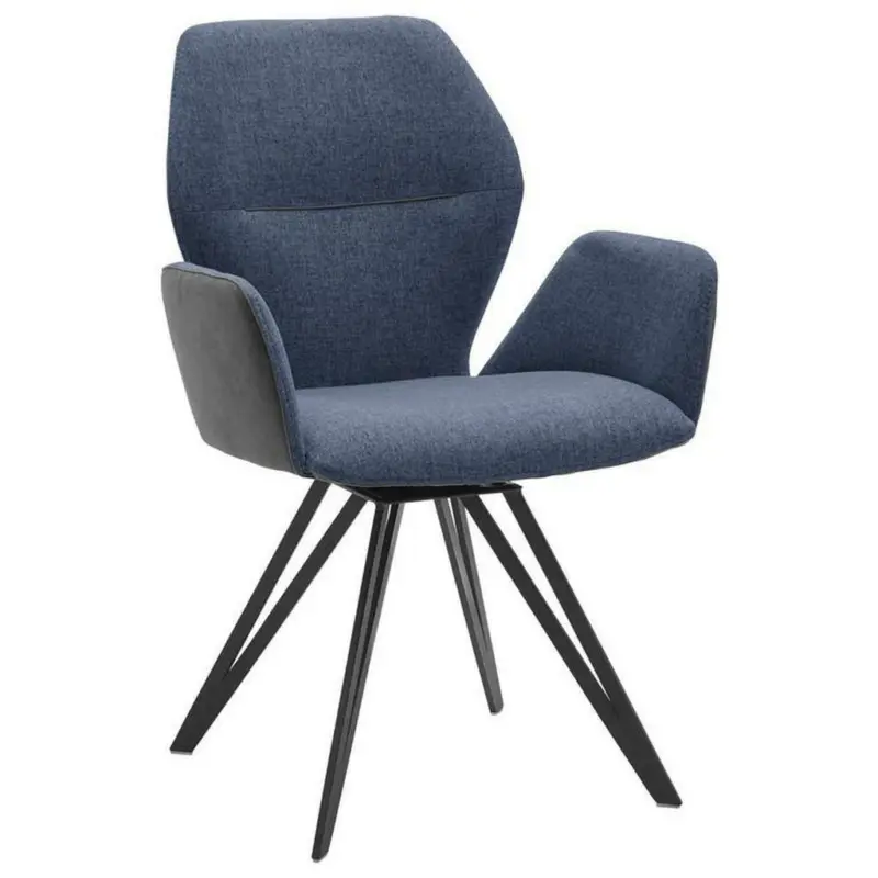 Armlehnstuhl in Webstoff, Mikrofaser