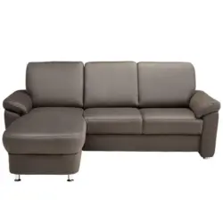 Ecksofa in Flachgewebe Grau