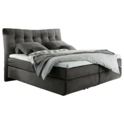 Boxspringbett 180/200 cm in Anthrazit