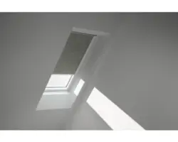 VELUX Verdunkelungsrollo olive gepunktet manuell Rahmen weiß DKL PK10 4575SWL