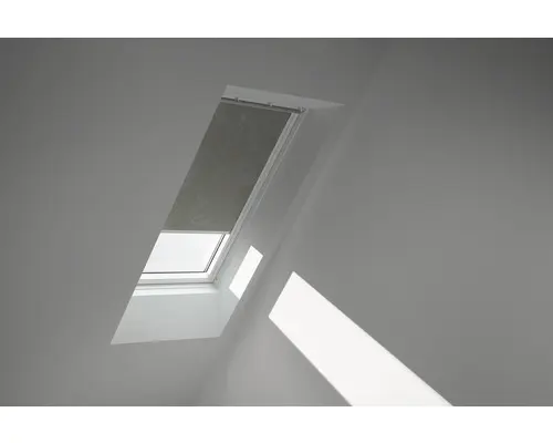 VELUX Verdunkelungsrollo olive gepunktet manuell Rahmen weiß DKL PK10 4575SWL